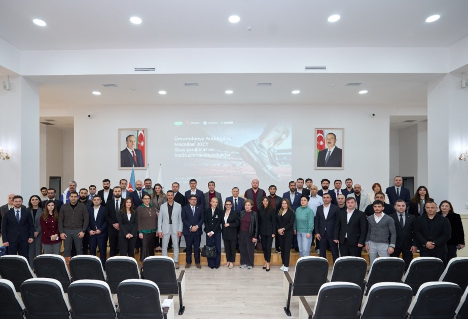 AMADA-nın əməkdaşları federasiyalarla görüş zamanı yeni məcəllədən irəli gələn tələblərlə bağlı təqdimatla çıxış ediblər&nbsp;