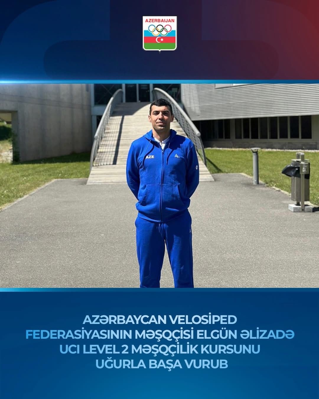 Elgün Əlizadə məşqçilik kursunu uğurla başa vurub