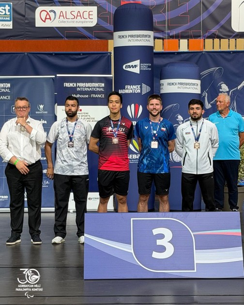 Parabadmintonçusmuz Fransada bürünc medal qazanıb 