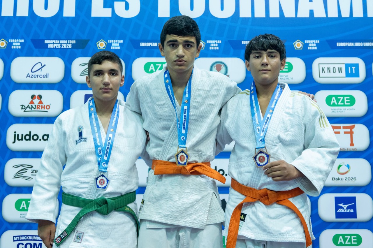 Avropa Cüdo Ümidləri Turnirində U-14 yaş kateqoriyasında ilk mükafatçılar müəyyənləşib