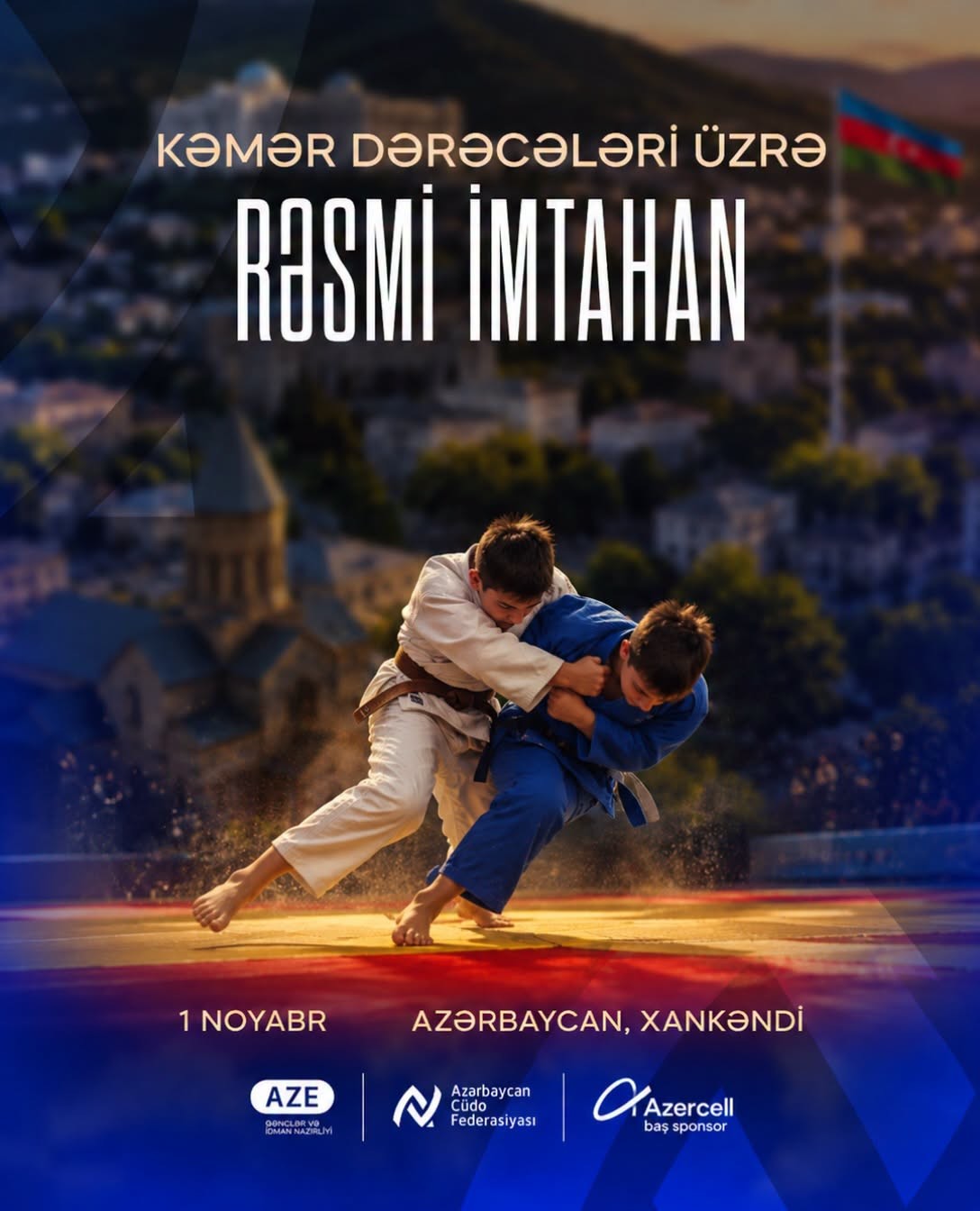  Xankəndidə kəmər dərəcələri üzrə rəsmi imtahan keçiriləcək 