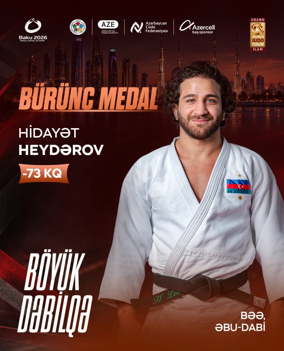Olimpiya mükafatçımız \"Böyük Dəbilqə\" turnirində bürünc medal qazandı