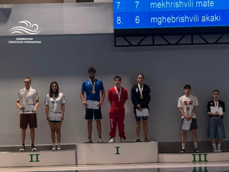 Üzgüçülərimiz Gürcüstanda 25 medal qazanıblar