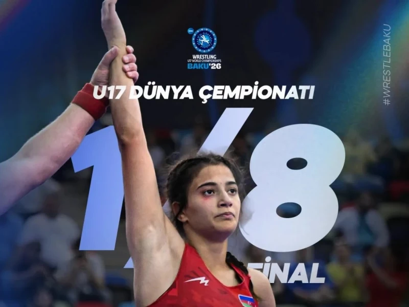 Güləşçimiz 1/4 finala vəsiqə qazandı