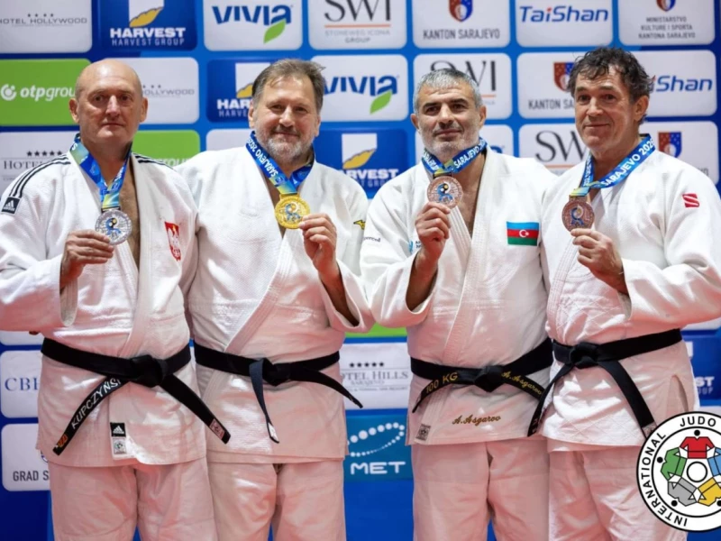 Azər Əsgərov usta cüdoçular arasında dünya çempionatında 12-ci medalını qazandı 