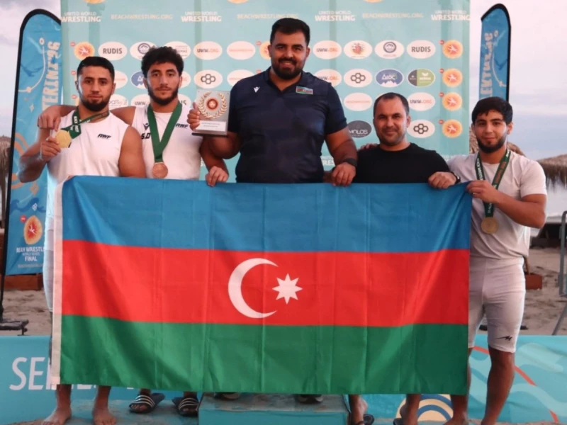 Çimərlik güləşində tarixi uğur&nbsp;&nbsp;